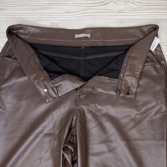 Maurices RTV Perfect Faux Leather Skinny High Rise Pant Women's 16 Reg Brown NWT - Picture 6 of 14
